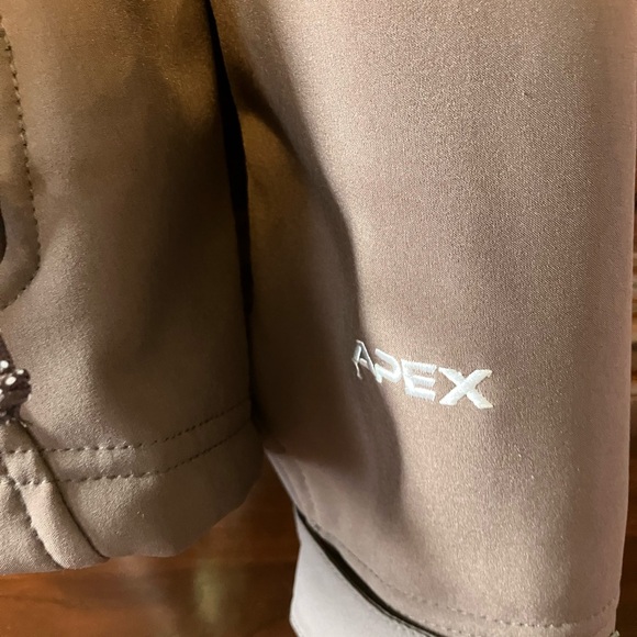 The North Face Apex jacket Chocolate brown with light pink fleece - Picture 4 of 4